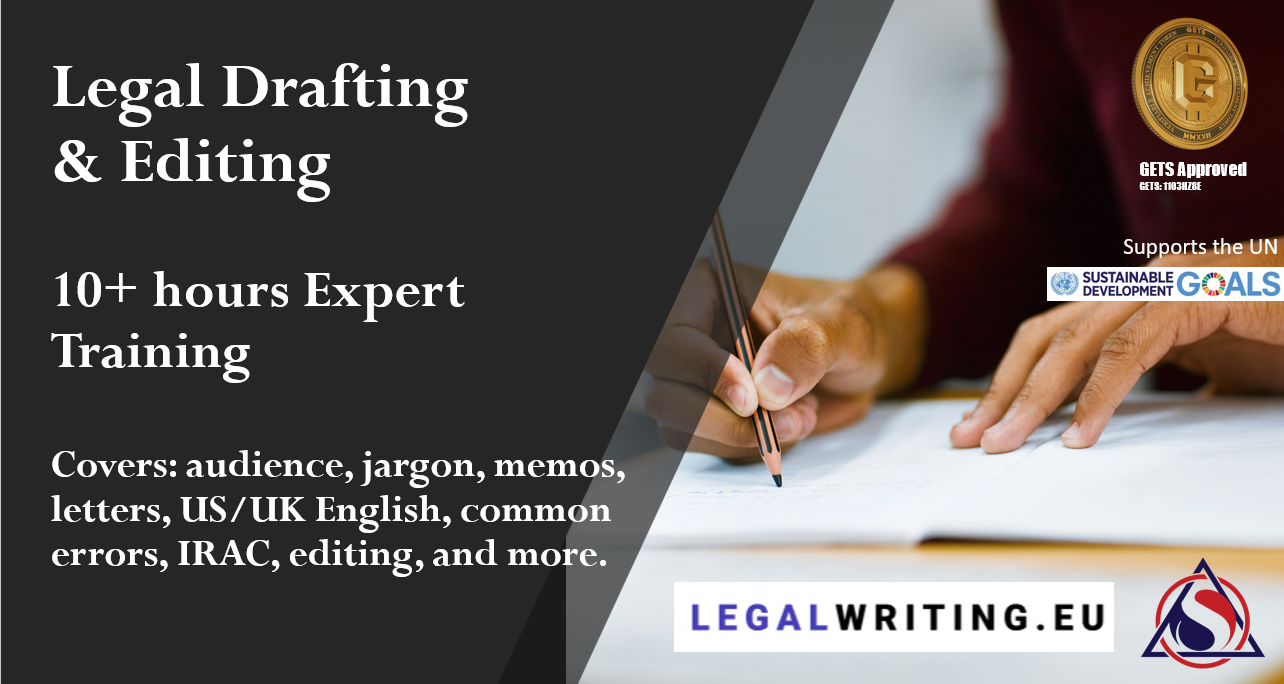 Legal Drafting and Editing Course